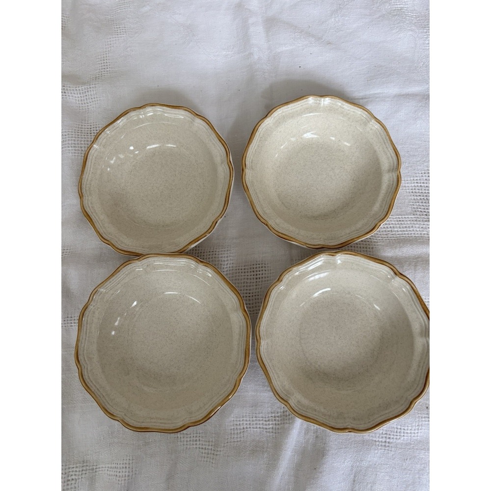 Mikasa Garden Club‎ Soup Cereal Bowls 7" Japan EC400 Set Of 4